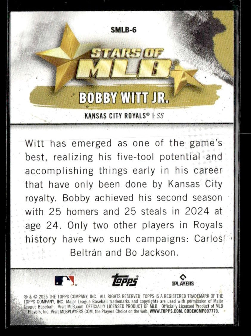 2025 Topps #SMLB-6 Bobby Witt Jr. Stars of MLB