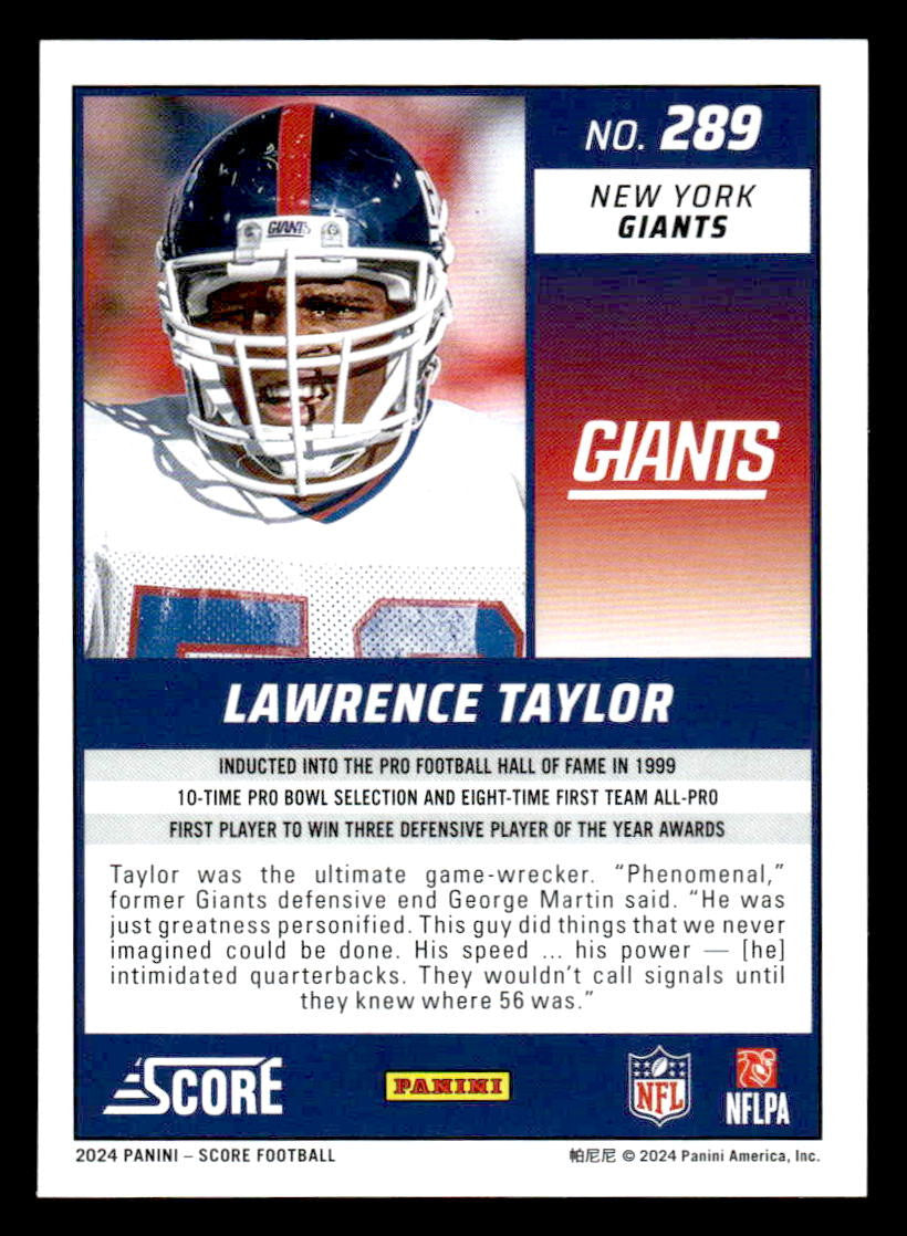 2024 Score #289 Lawrence Taylor