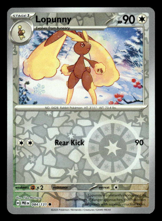 SV: Prismatic Evolutions #084/131 Lopunny reverse holo Common