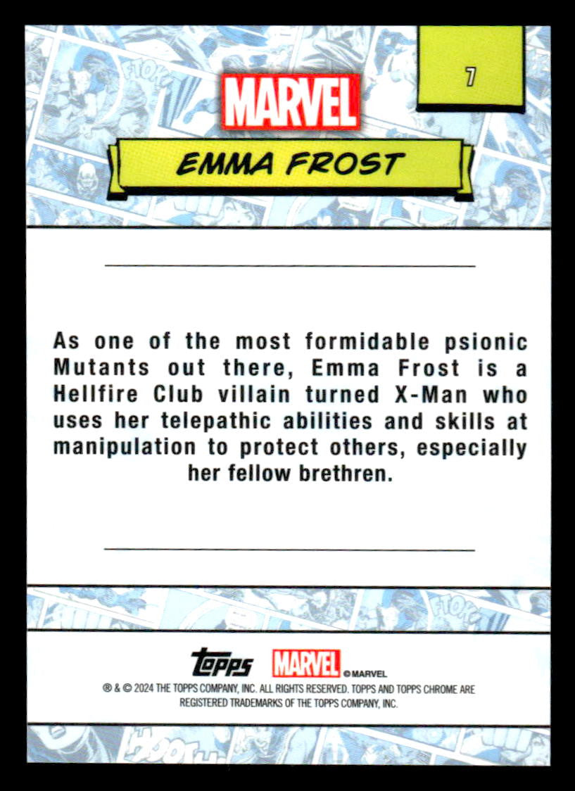 2024 Topps Chrome Marvel #7 Emma Frost