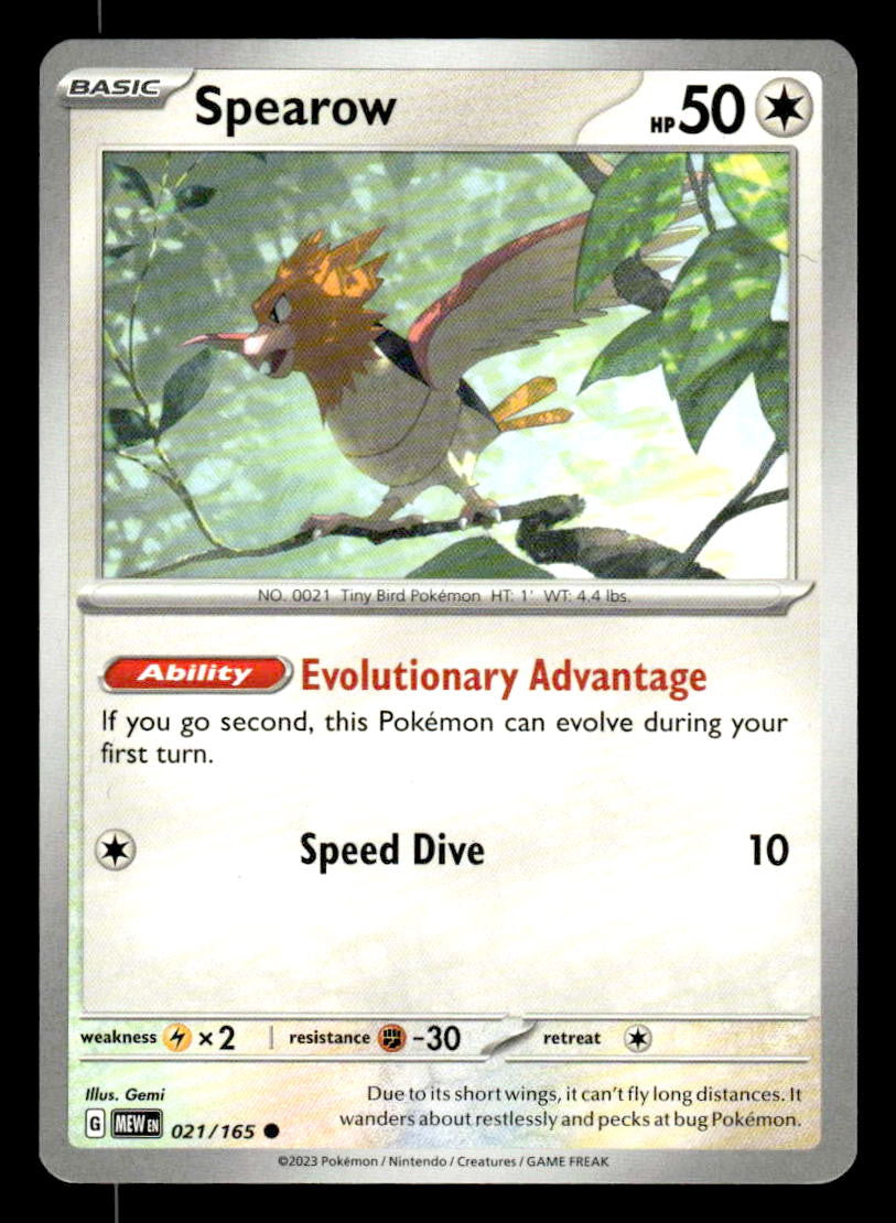 SV: Scarlet & Violet 151 #021/165 Spearow