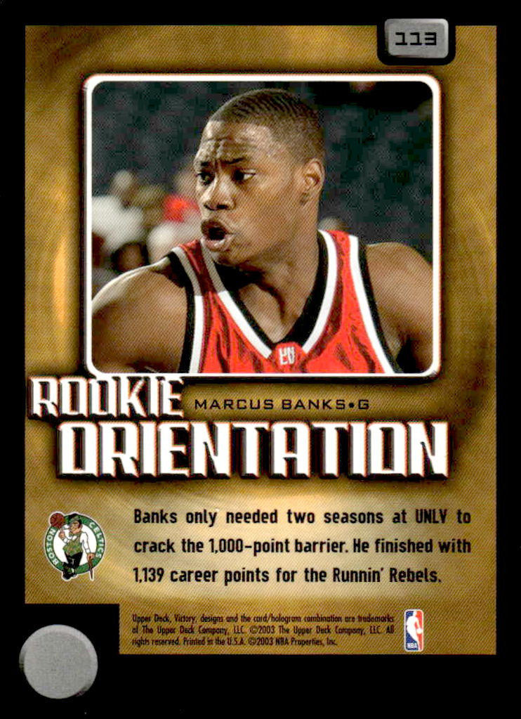 2003-04 Upper Deck Victory #113 Marcus Banks