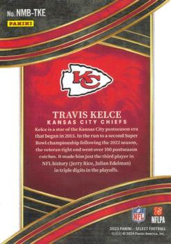 2023 Panini Select #NMB-TKE Travis Kelce Select Numbers