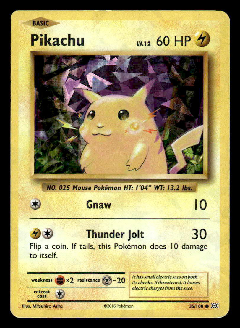 XY - Evolutions #35/108 Pikachu Cracked Ice Common