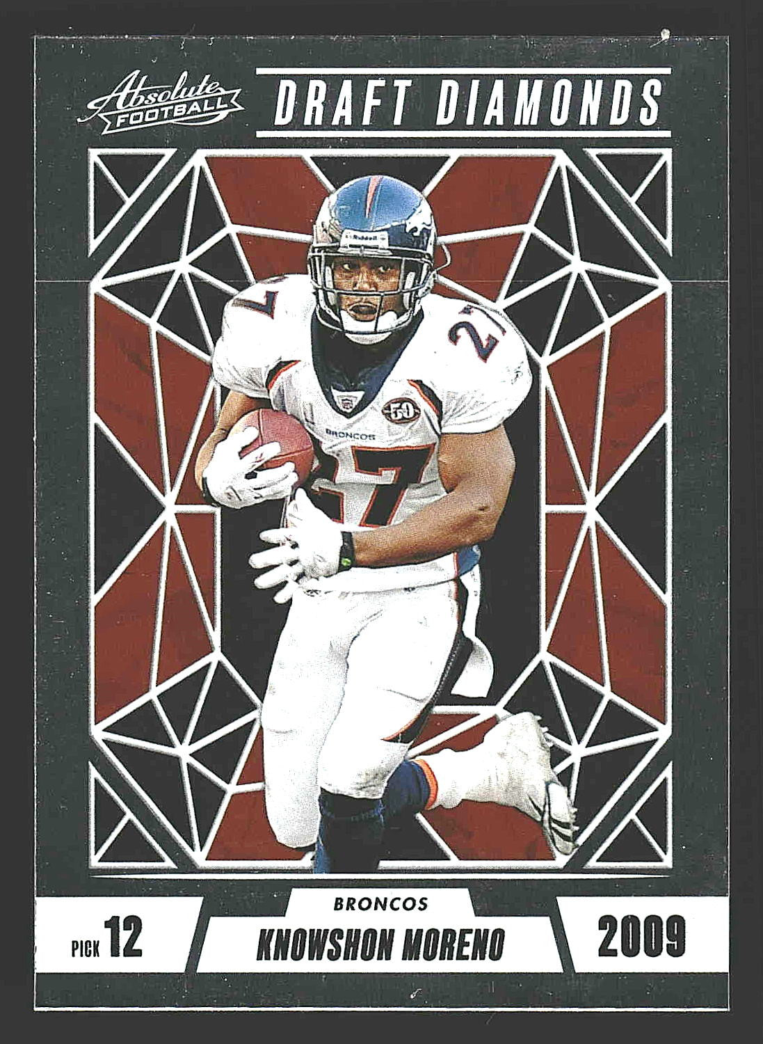 2024 Panini Absolute #DD-KMO Knowshon Moreno Draft Diamonds