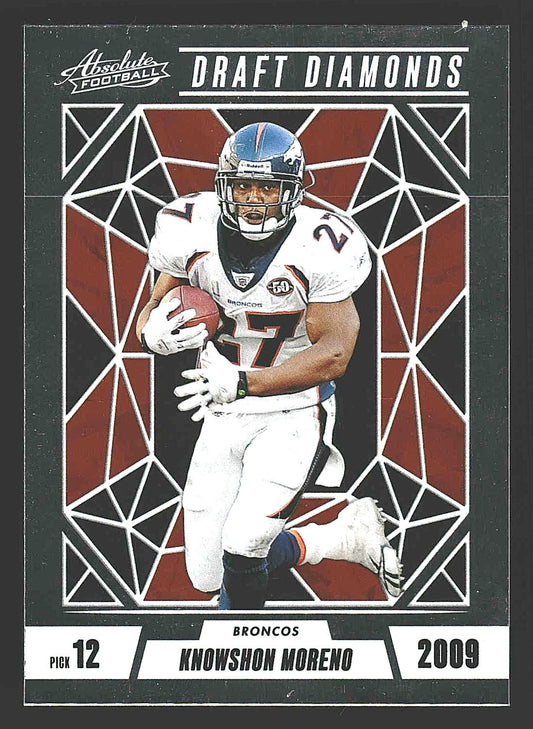 2024 Panini Absolute #DD-KMO Knowshon Moreno Draft Diamonds