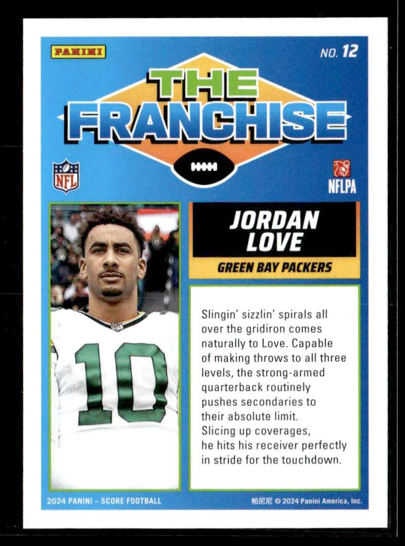 2024 Score #12 Jordan Love The Franchise