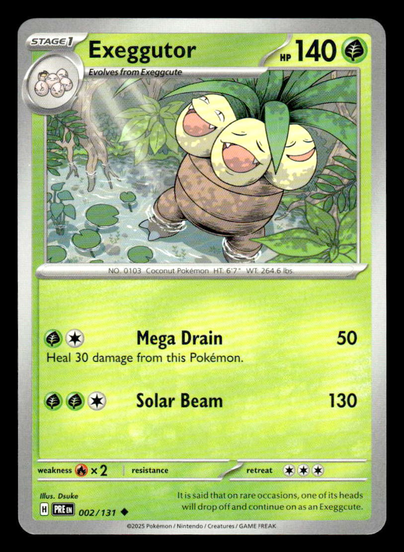 SV: Prismatic Evolutions #002/131 Exeggutor Uncommon