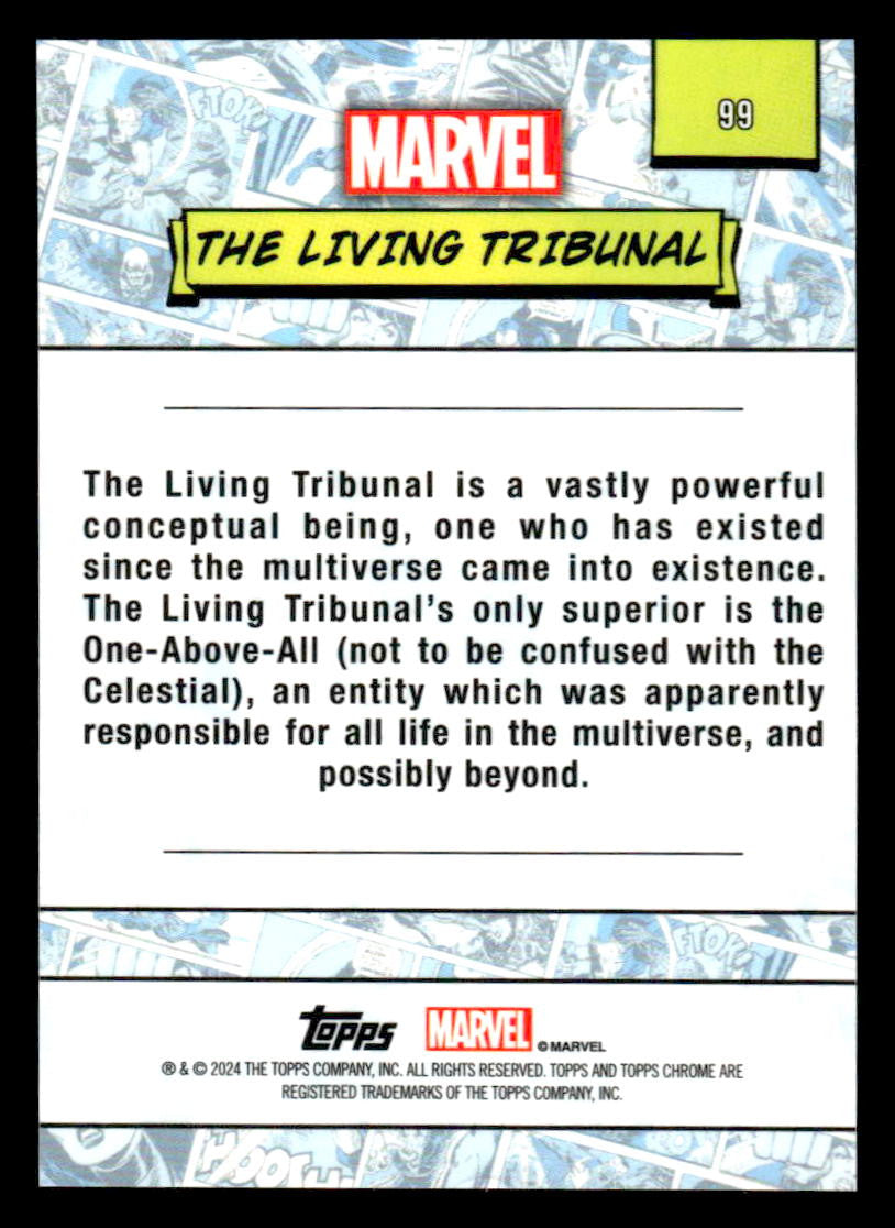 2024 Topps Chrome Marvel #99 The Living Tribunal