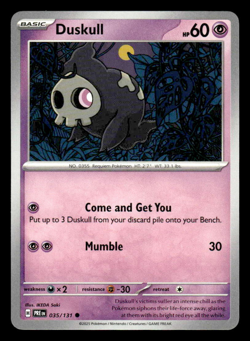 SV: Prismatic Evolutions #035/131 Duskull Common