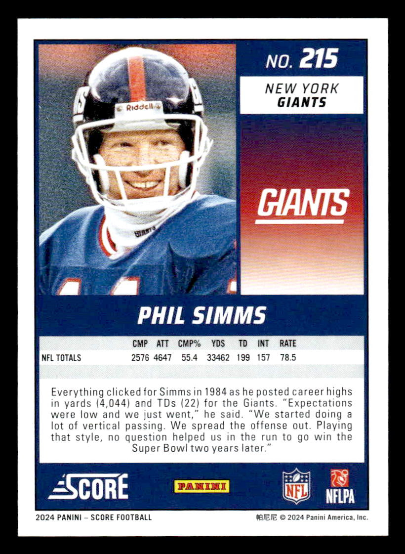 2024 Score #215 Phil Simms