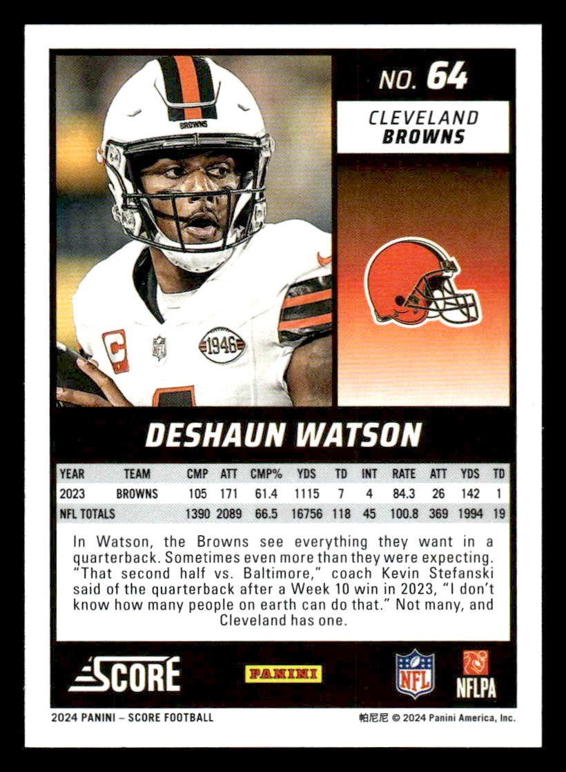 2024 Score #64 Deshaun Watson