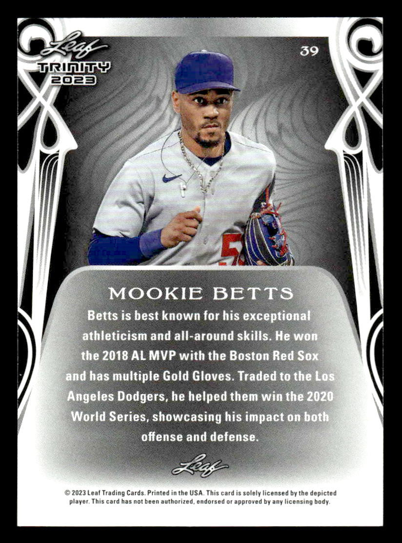 2023 Leaf Trinity #39 Mookie Betts
