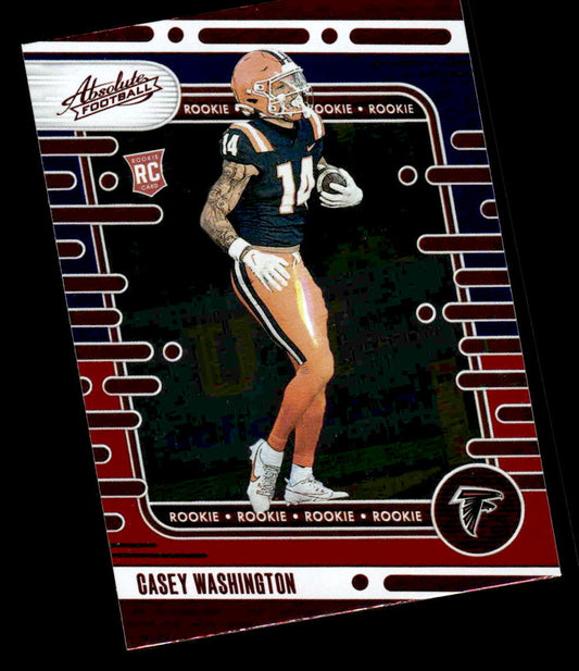 2024 Panini Absolute #101 Casey Washington Red and Blue