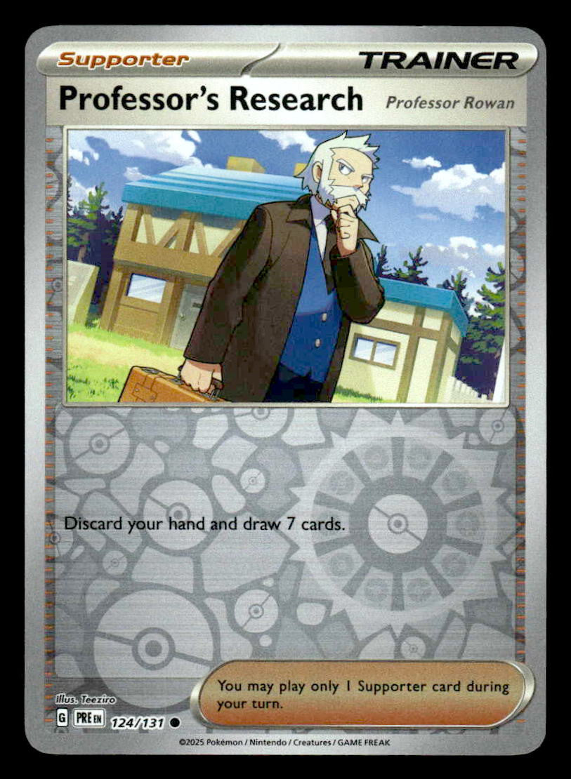SV: Prismatic Evolutions #124/131 Professor's Research Reverse Holo Uncommon