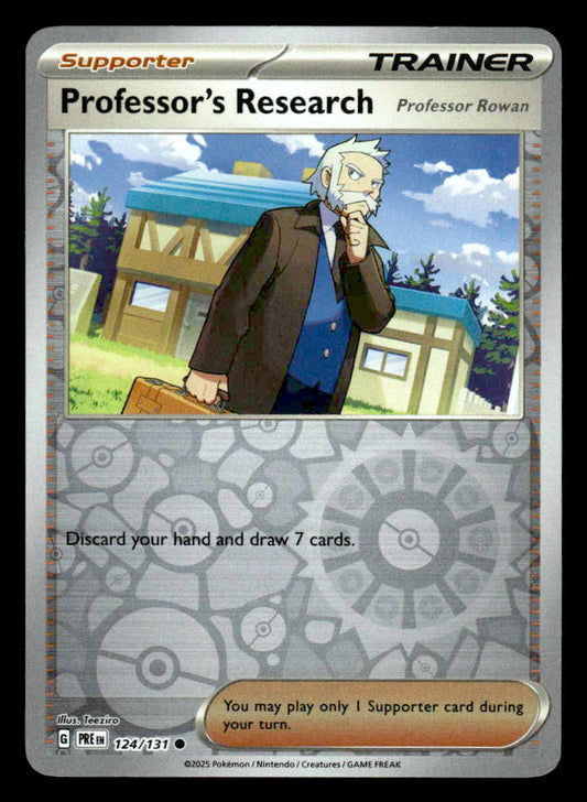 SV: Prismatic Evolutions #124/131 Professor's Research Reverse Holo Uncommon
