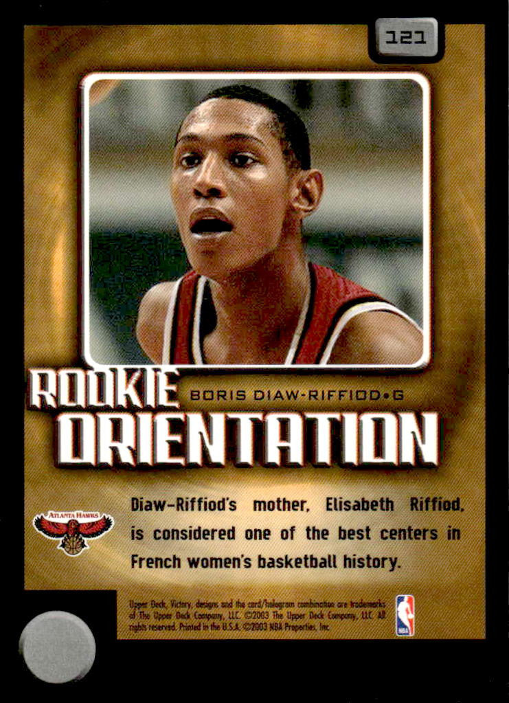 2003-04 Upper Deck Victory #121 Boris Diaw-Riffiod