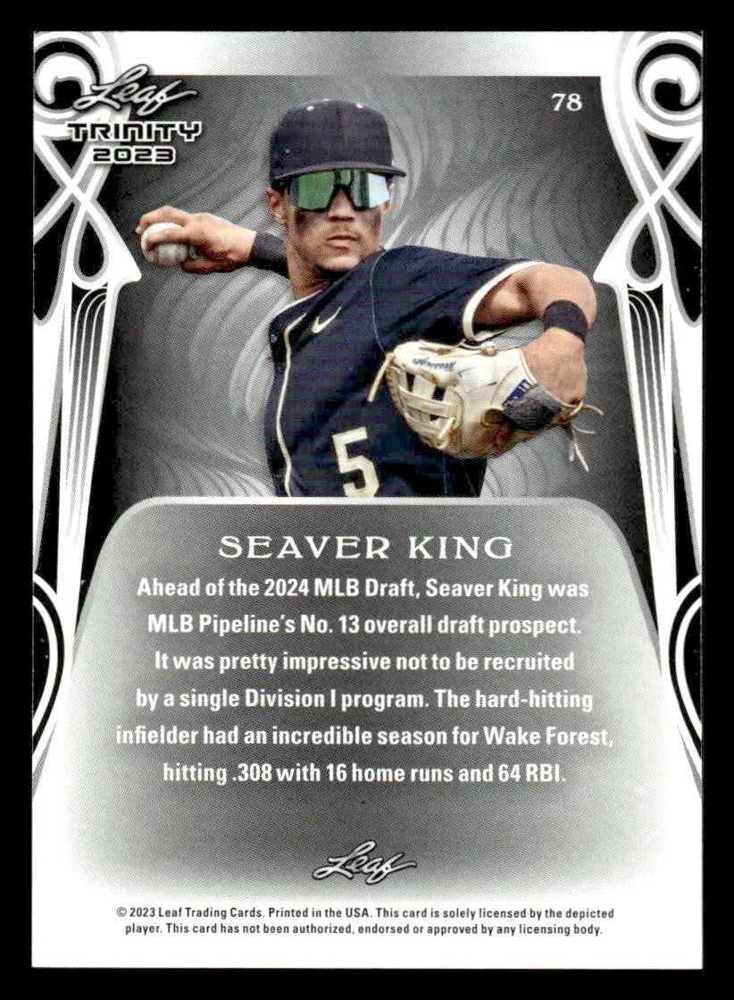 2023 Leaf Trinity #78 Seaver King