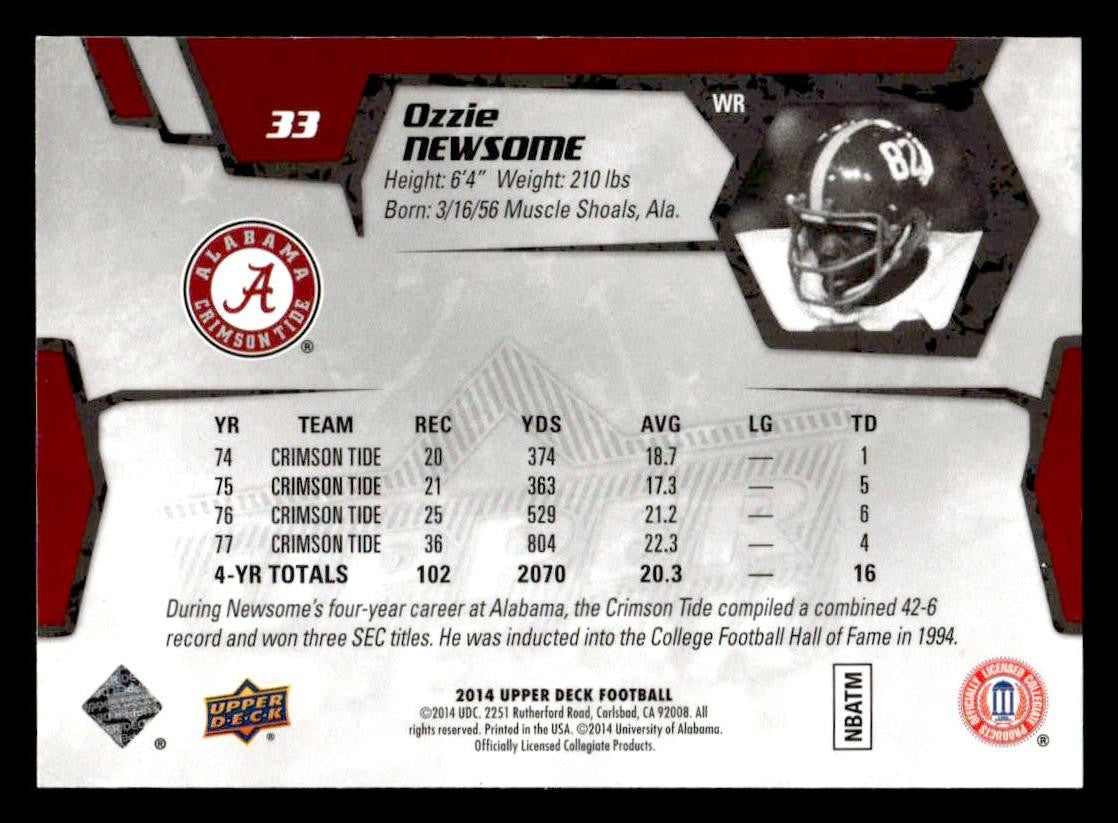 2014 Upper Deck #33 Ozzie Newsome