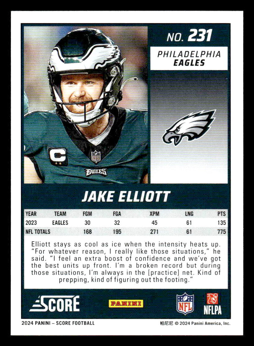 2024 Score #231 Jake Elliott