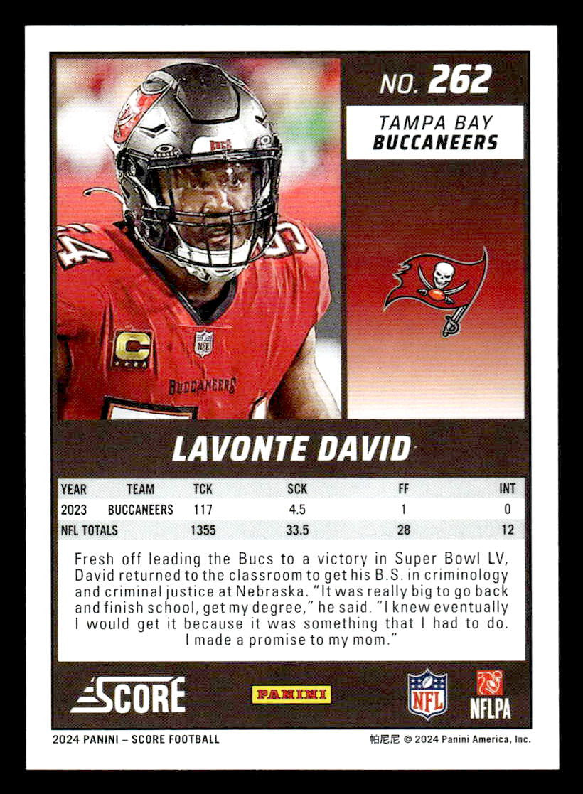 2024 Score #262 Lavonte David