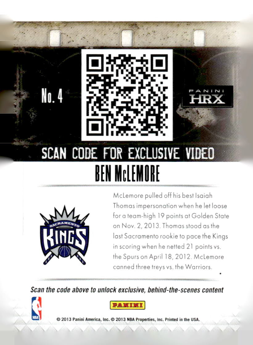 2013-14 Panini Prizm #4 Ben McLemore HRX