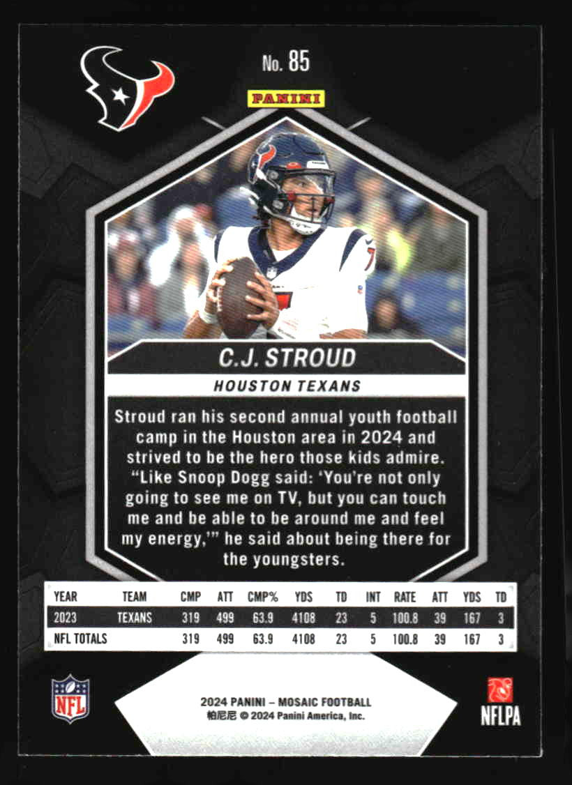 2024 Panini Mosaic #85 C.J. Stroud