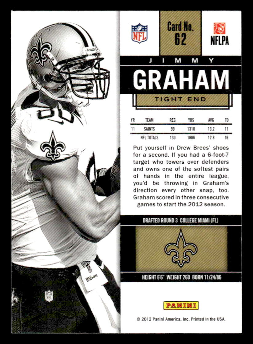2012 Panini Contenders #62 Jimmy Graham