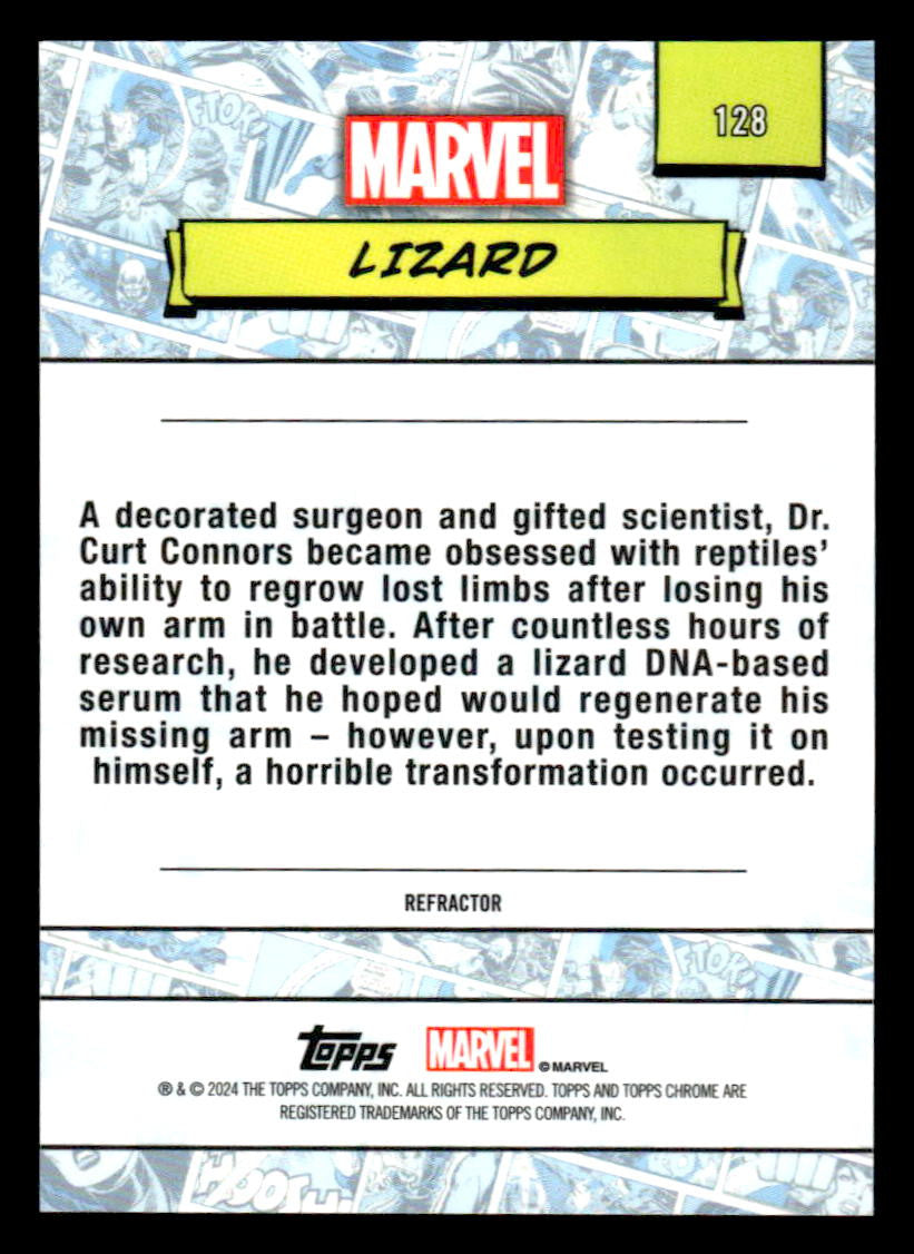 2024 Topps Chrome Marvel #128 Lizard Refractor