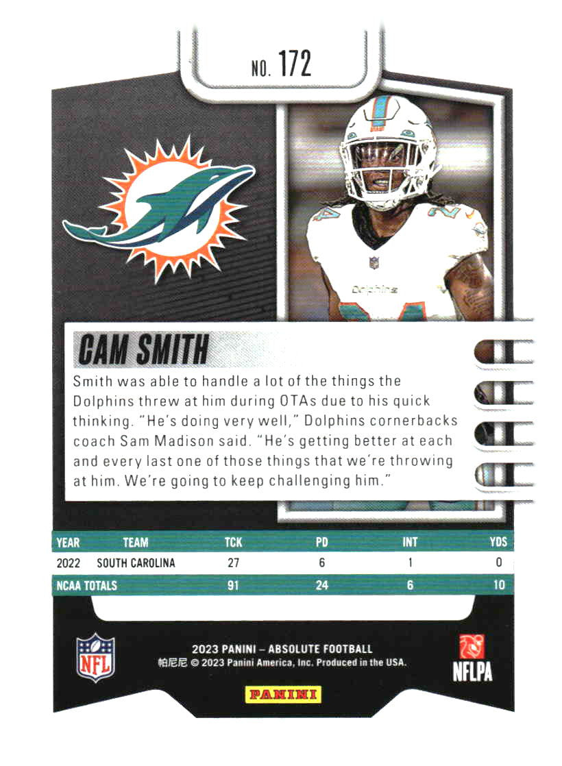 2023 Panini Absolute #172 Cam Smith Retail