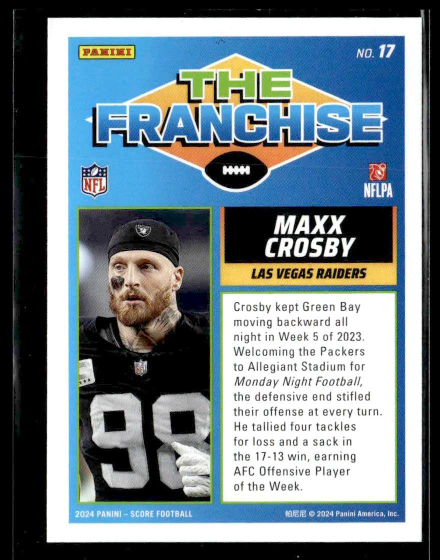 2024 Score #17 Maxx Crosby The Franchise