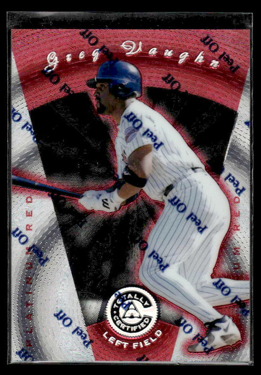 1997 Pinnacle Totally Certified #64 Greg Vaughn #/3999