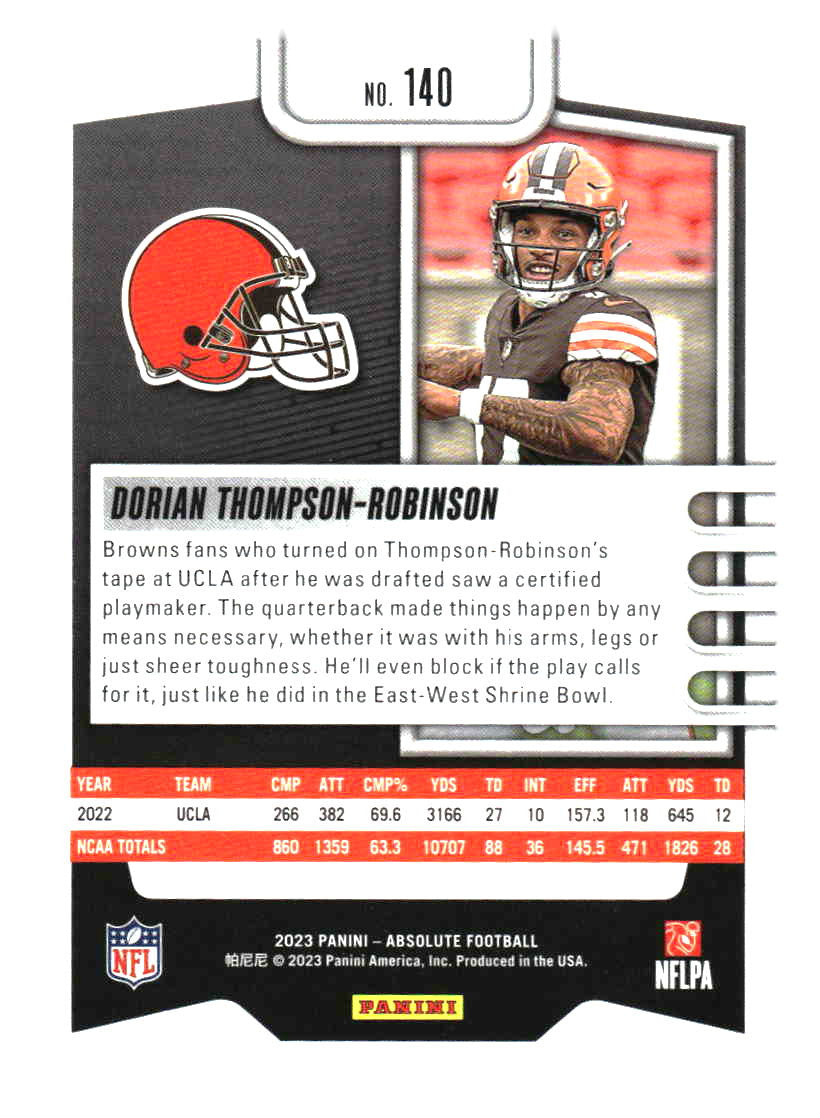2023 Panini Absolute #140 Dorian Thompson-Robinson Retail