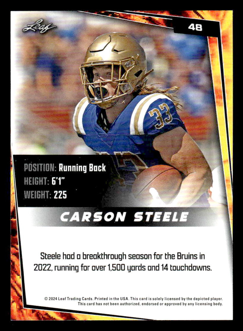 2024 Leaf #48 Carson Steele