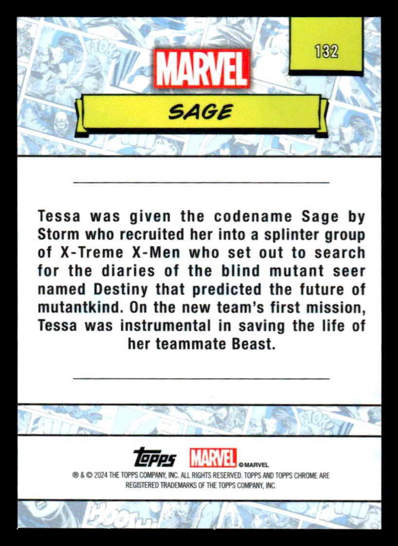 2024 Topps Chrome Marvel #132 Sage