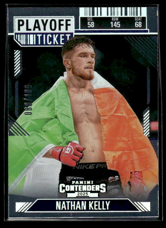 2025 Panini Contenders PFL #34 Nathan Kelly Playoff Ticket