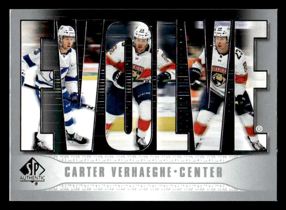 2023-24 SP Authentic #E-22 Carter Verhaeghe Evolve