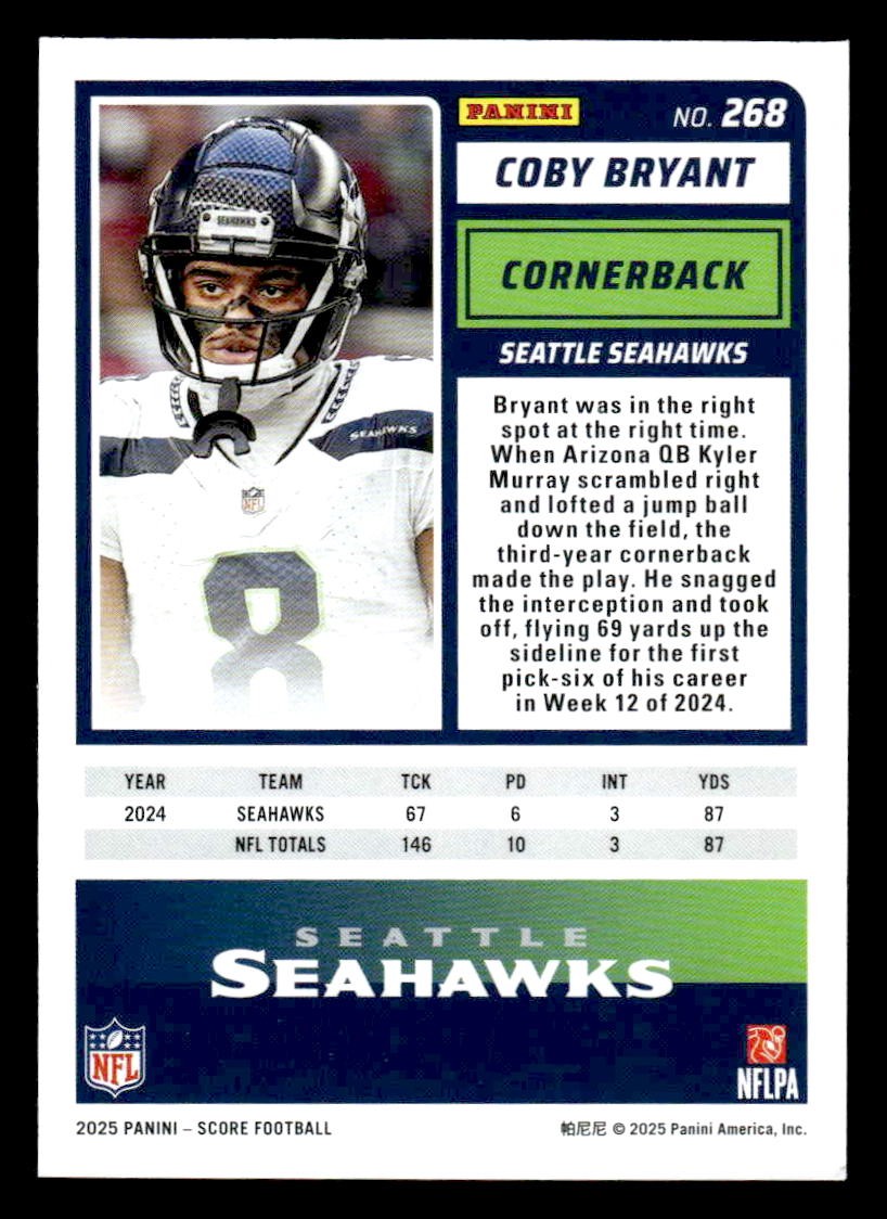 2025 Score #268 Coby Bryant