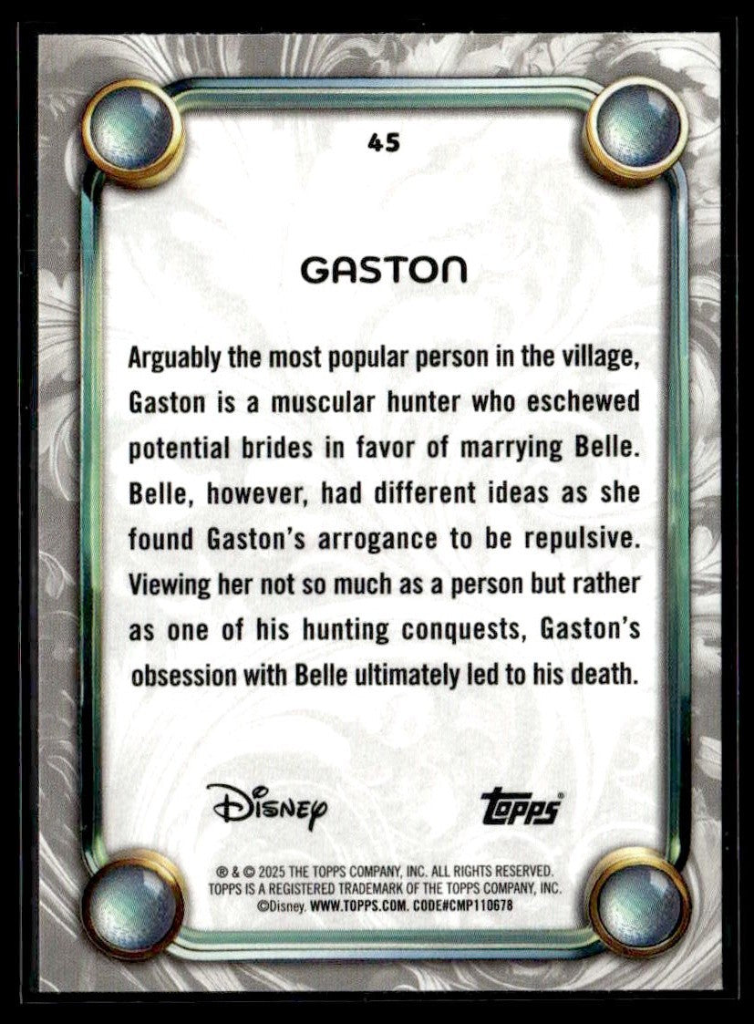 2025 Topps Disney Wonder #45 Gaston