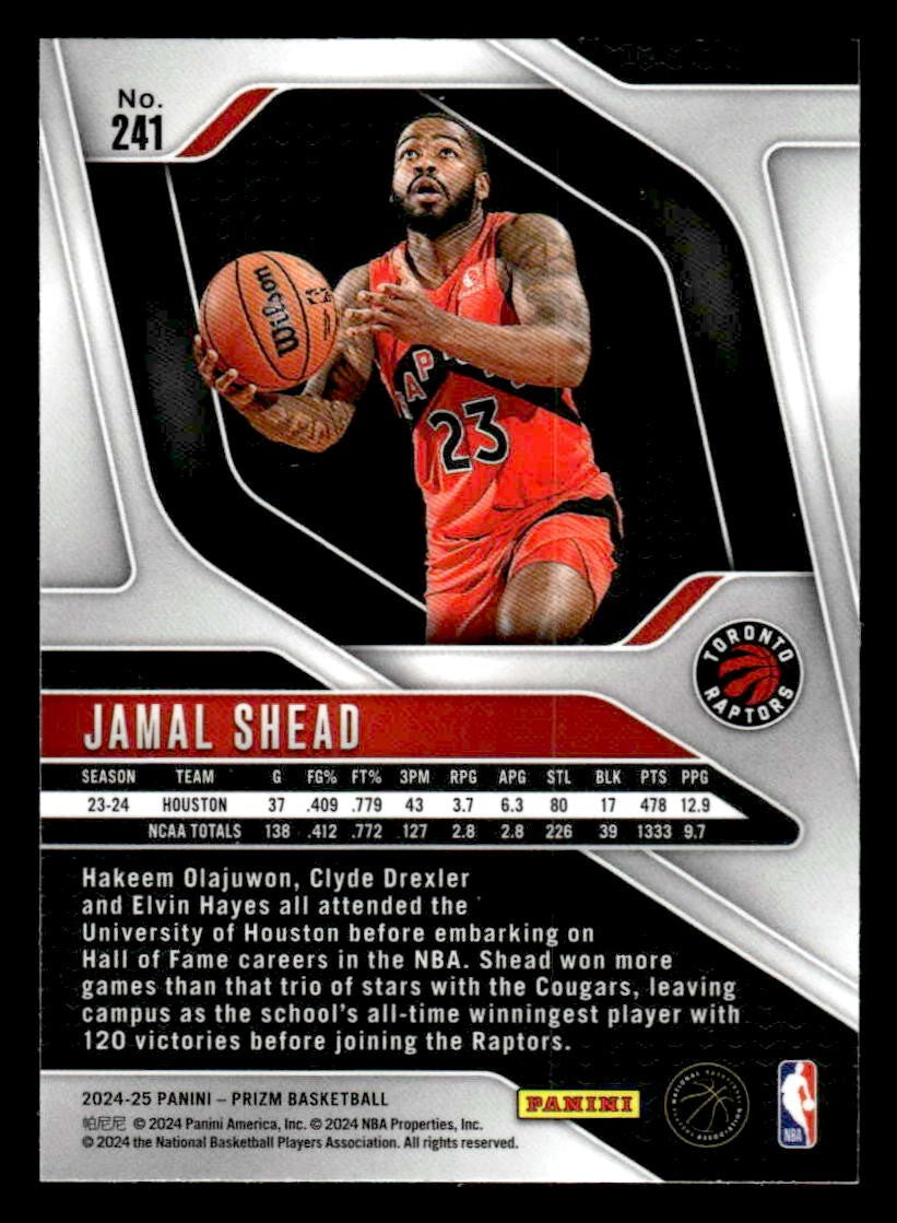 2024-25 Panini Prizm #241 Jamal Shead