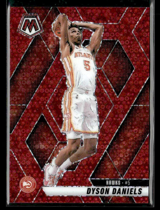 2024-25 Panini Mosaic #139 Dyson Daniels Fast Break Red Mosaic #/99