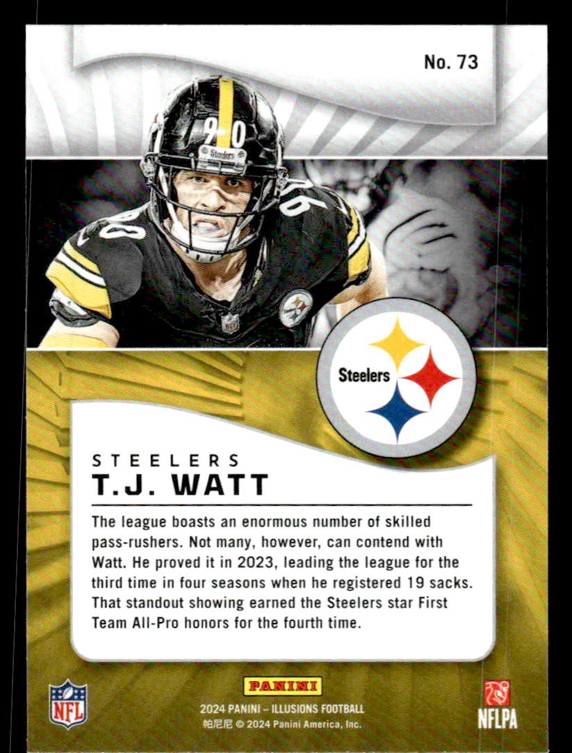 2024 Panini Illusions #73 T.J. Watt