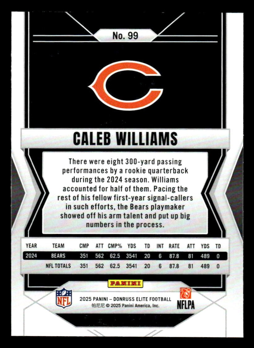 2025 Donruss Elite #99 Caleb Williams