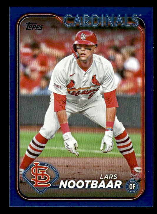 2024 Topps #18 Lars Nootbaar Royal Blue