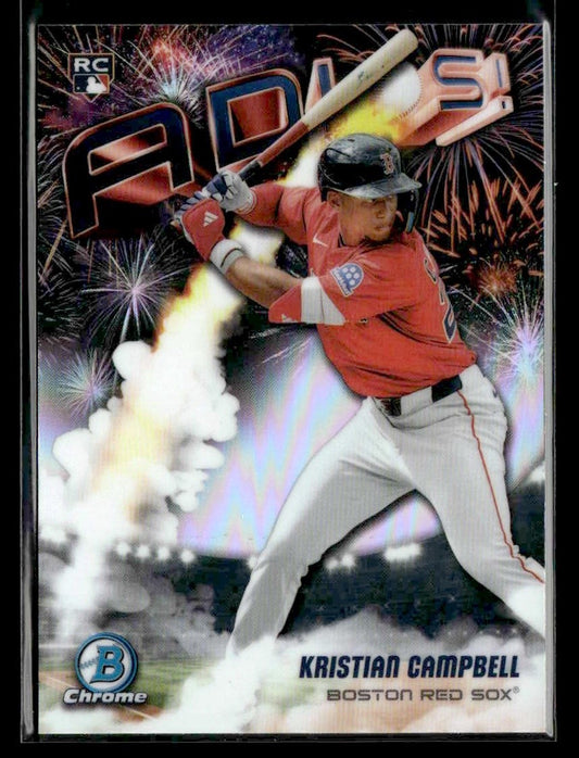 2025 Donruss Chrome #AD-8 Kristian Campbell Adios!