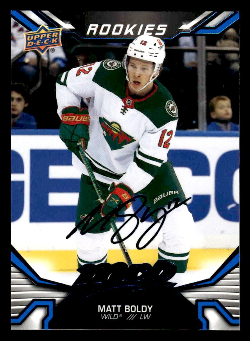 2022-23 Upper Deck MVP #222 Matt Boldy Blue Script