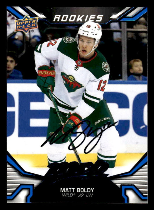 2022-23 Upper Deck MVP #222 Matt Boldy Blue Script