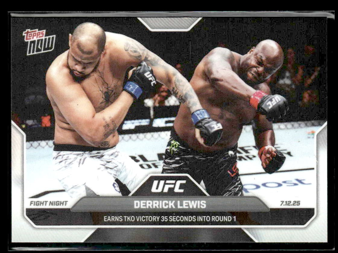 2025 Topps Now UFC #21 Derrick Lewis