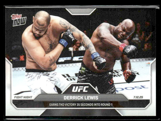 2025 Topps Now UFC #21 Derrick Lewis