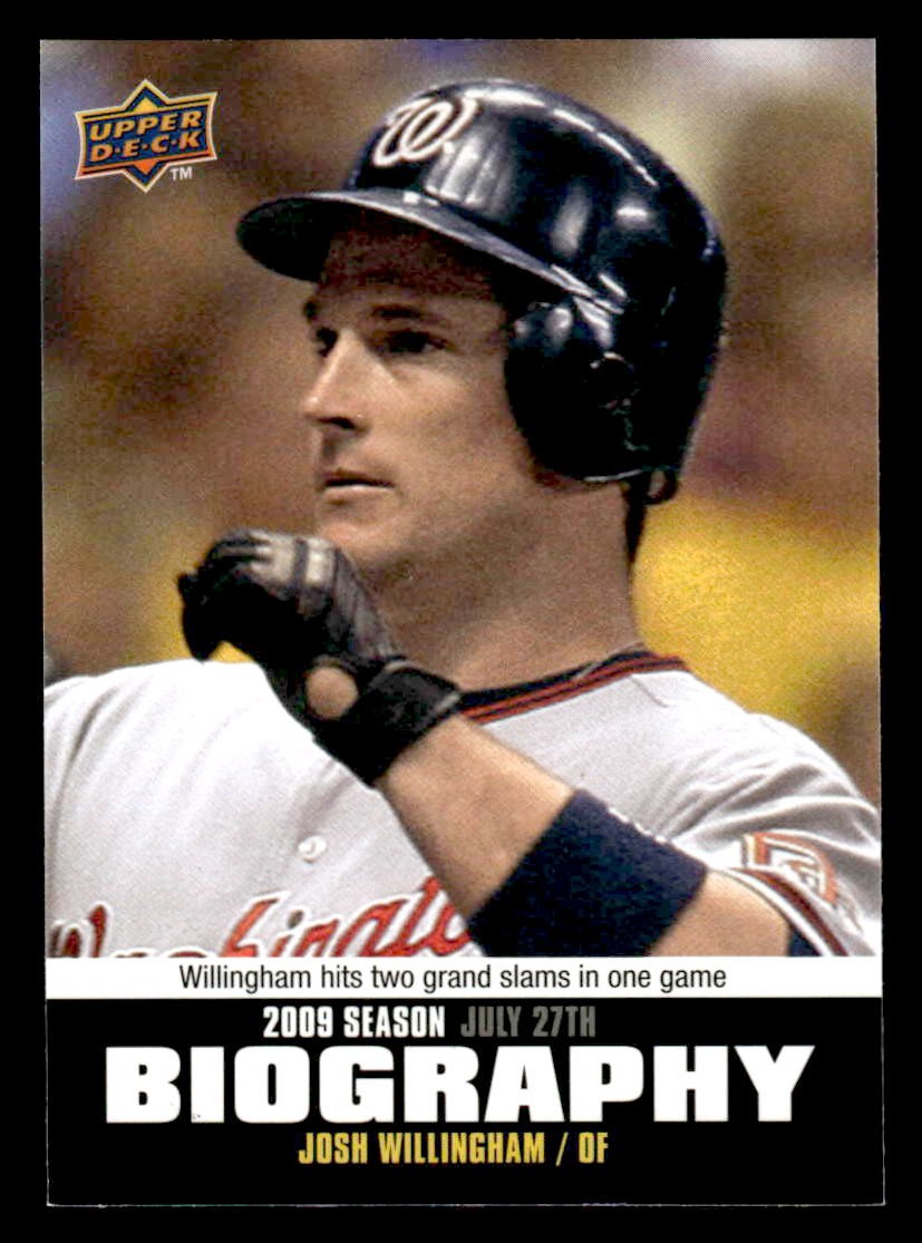 2010 Upper Deck #SB-132 Josh Willingham Season Biography